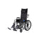 Medline Reclining Wheelchair with Desk-Length Arms, Nylon, 18"