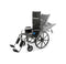 Medline Excel Reclining Wheelchair with Removable Arms and ELR, 22"