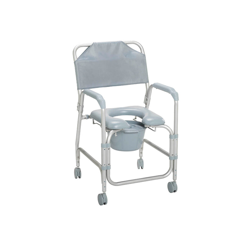 Drive Aluminum Shower Chair and Commode with Casters