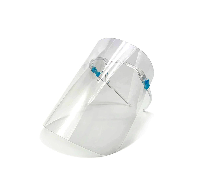 Transparent Protective Face Shield With Clear Glasses Frame